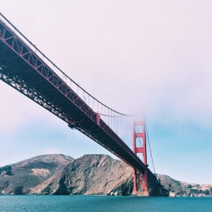 view of the golden gate bridge in san francisco, where 3Degrees is headquartered at