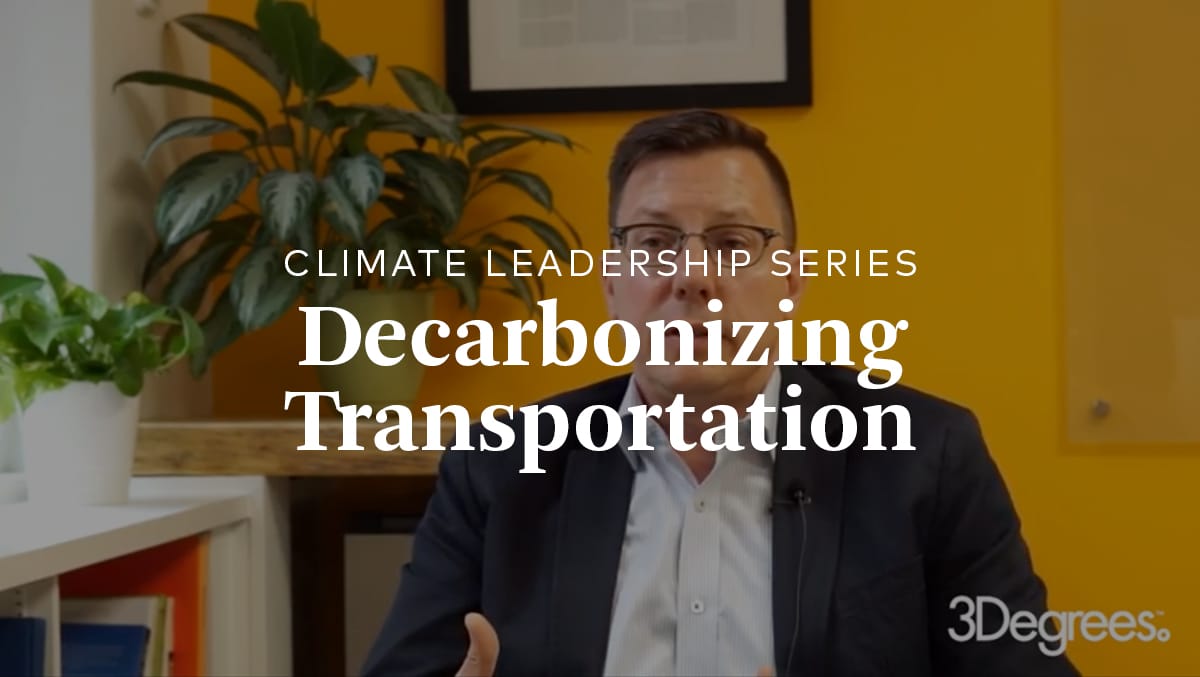 decarbonizing transportation