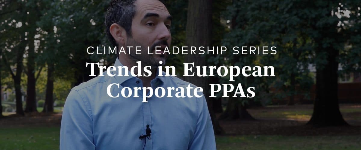 Trends in European Corporate PPAs