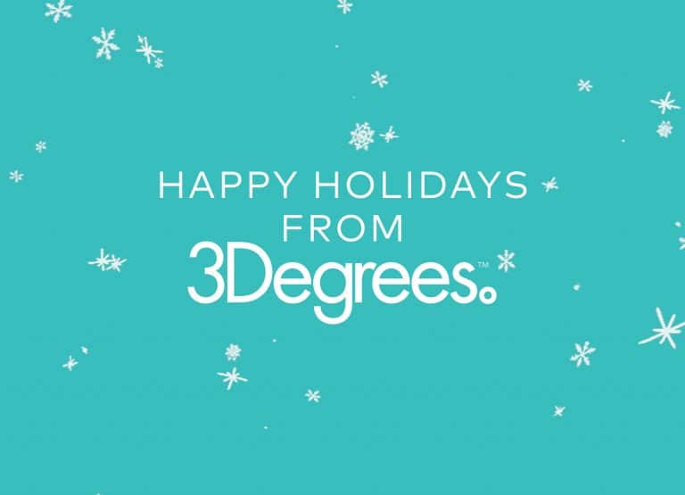 Happy Holidays form 3Degrees