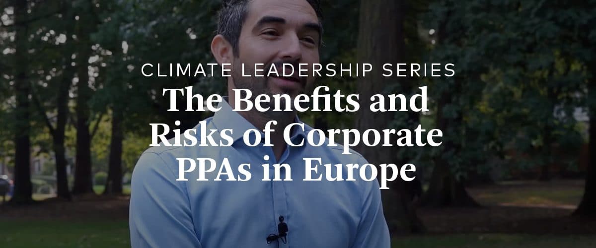 Benefits and Risks of Corporate PPAs in Europe