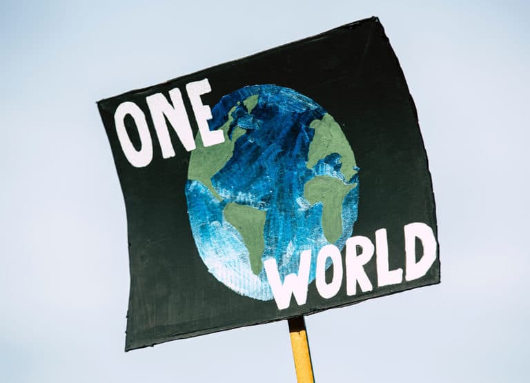One world sign