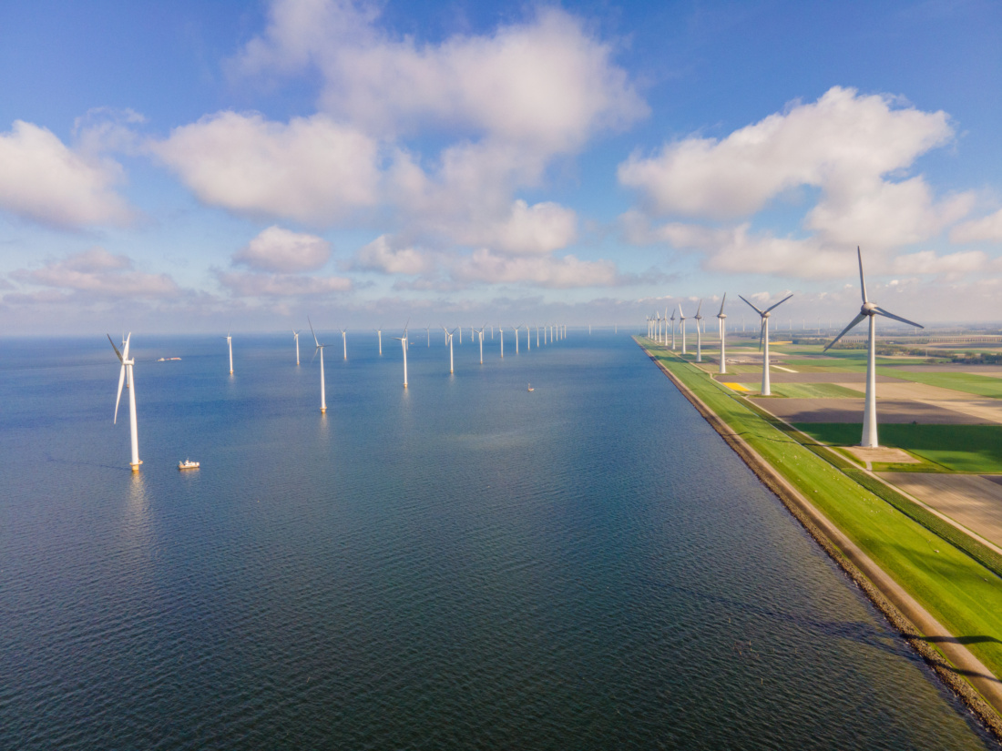 A wind renewable energy project in the Netherlands that produces Guarantees of Origin (GOs).