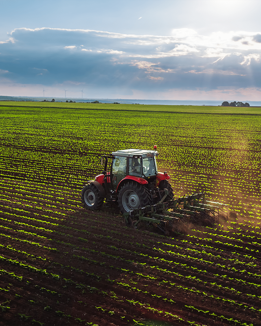 tractor on farm