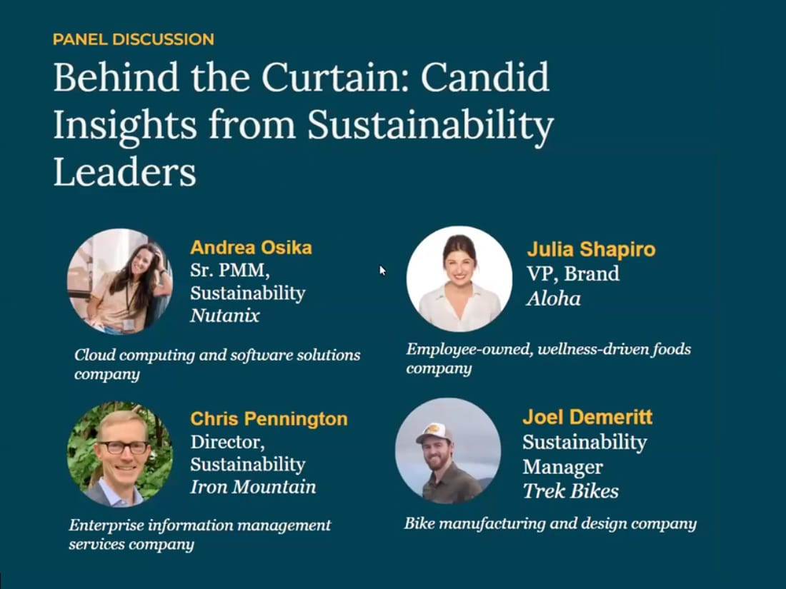 Sustainability Roundtable Discussion