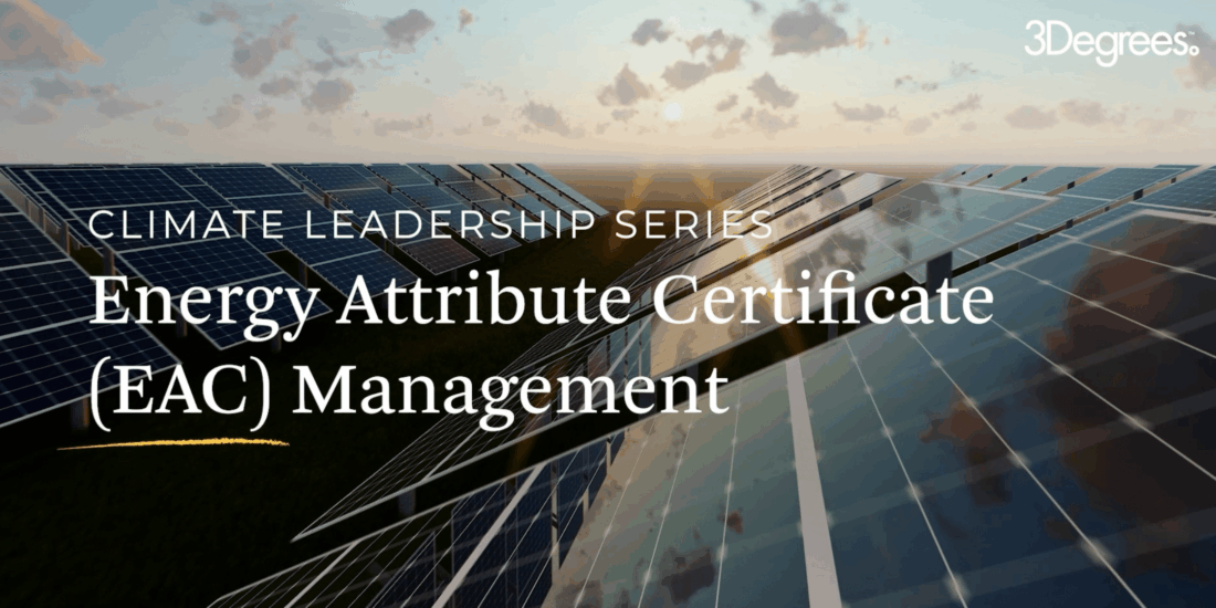 Energy attribute certificate management is the handling of all of a company’s EACs