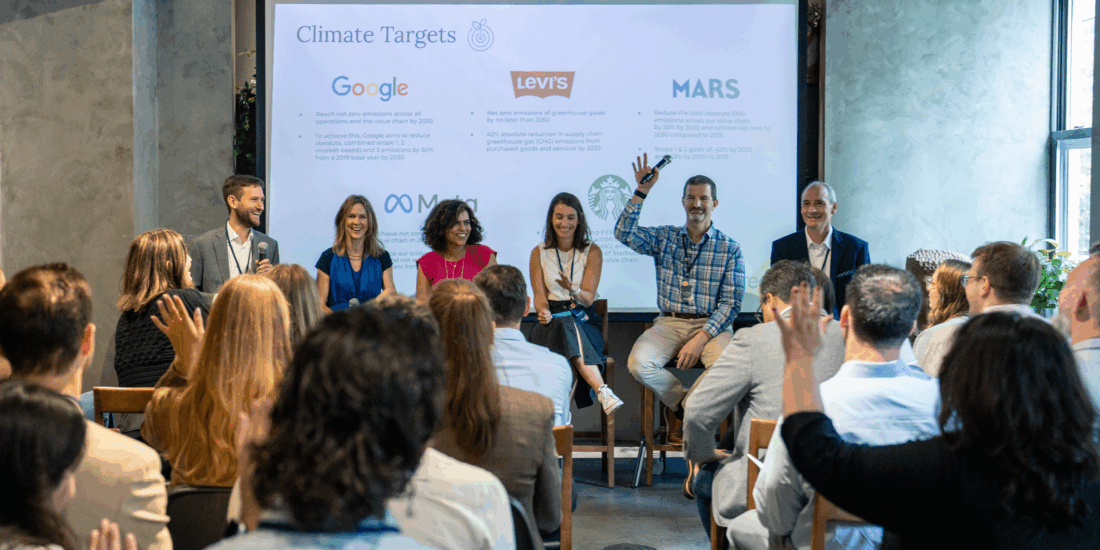 Google, Levi Strauss, Meta, Mars, and Starbucks on a scope 3 panel