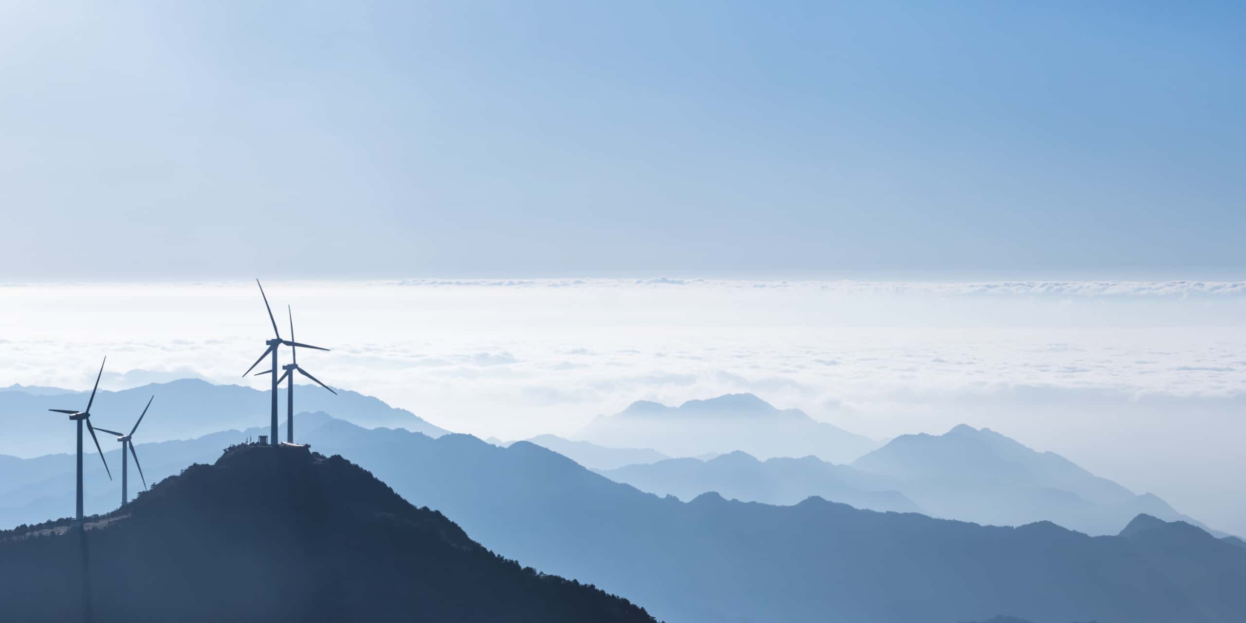 Wind turbine generating clean electricity